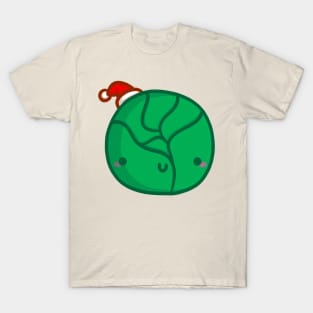 Festive Christmas Sprout - Kawaii Brussel Sprout T-Shirt